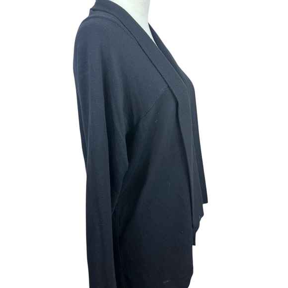 Athleta black open front sweater/jacket/wrap size medium - Picture 5 of 6